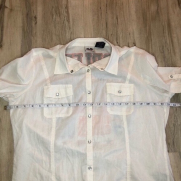Harley-Davidson Cream Shirt with Graphic - Picture 4 of 7